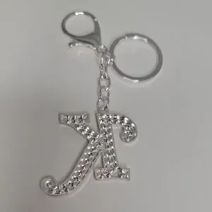 Key Chain K Fun Fashion | Accessories | Letter K Initial K Alphabet K Rhinestone ...